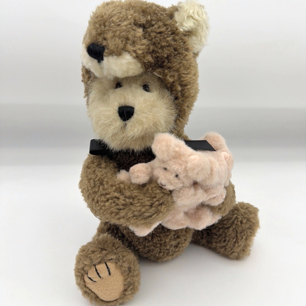 Boyds Collection Huff P. Wolf Bear Plush 12in Brown Good Beary Tales Three Pigs